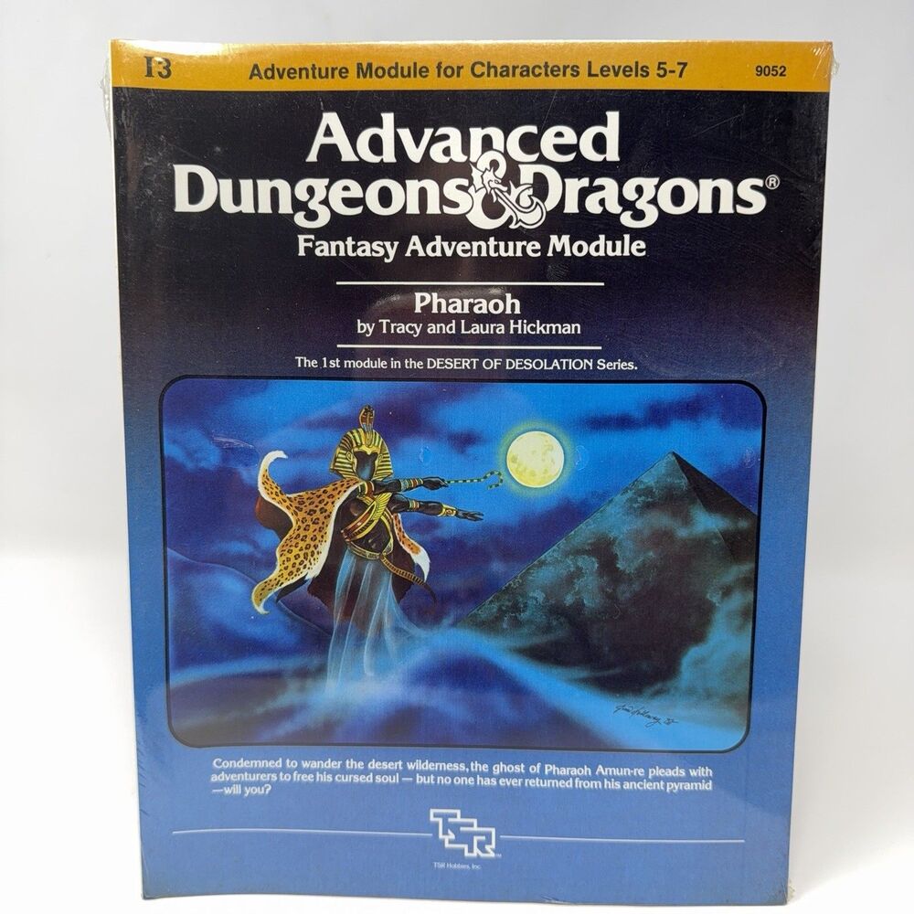 AD&D I3 Pharaoh TSR 9052 1982 Adventure Factory Sealed Desert of Desolation